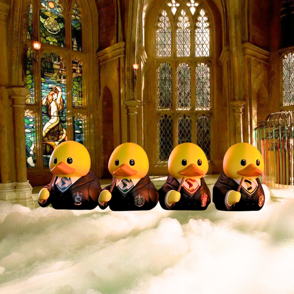 [PREVENTA] Set Coleccionable de 4 Patos TUBBZ Casas Hogwarts (Edición Limitada) - Harry Potter